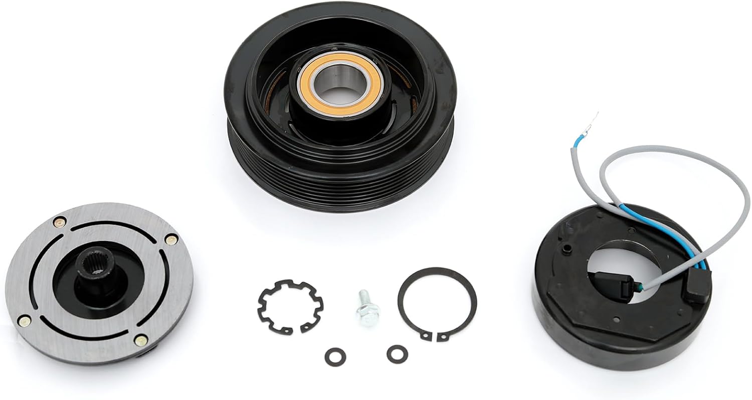 FKG AC Compressor Clutch Assembly Repair Kit 38810R40A01 Fit for 2008-2012 Honda Accord (Coupe L4 2.4L Only), 2008-2012 Honda Accord (Sedan L4 2.4L Only)