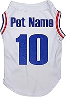 Vista 22 de Petitebella Personalize Camiseta para perro cachorro con tema nacional (Miami, S)