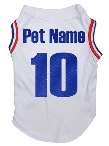 Petitebelle Camisa Personalizada para Perro Cachorro con Tema Nacional (Francia-1, XS)