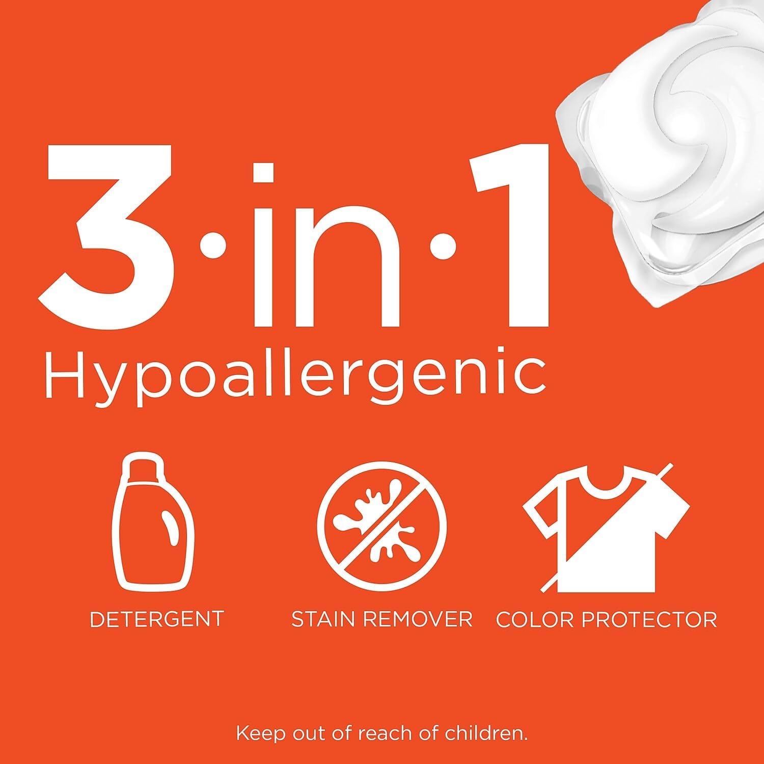 Tide PODS Free and Gentle, Laundry Detergent Soap PODS, HE, 96 Count - Unscented and Hypoallergenic for Sensitive Skin, Free and Clear of Dyes and Perfumes