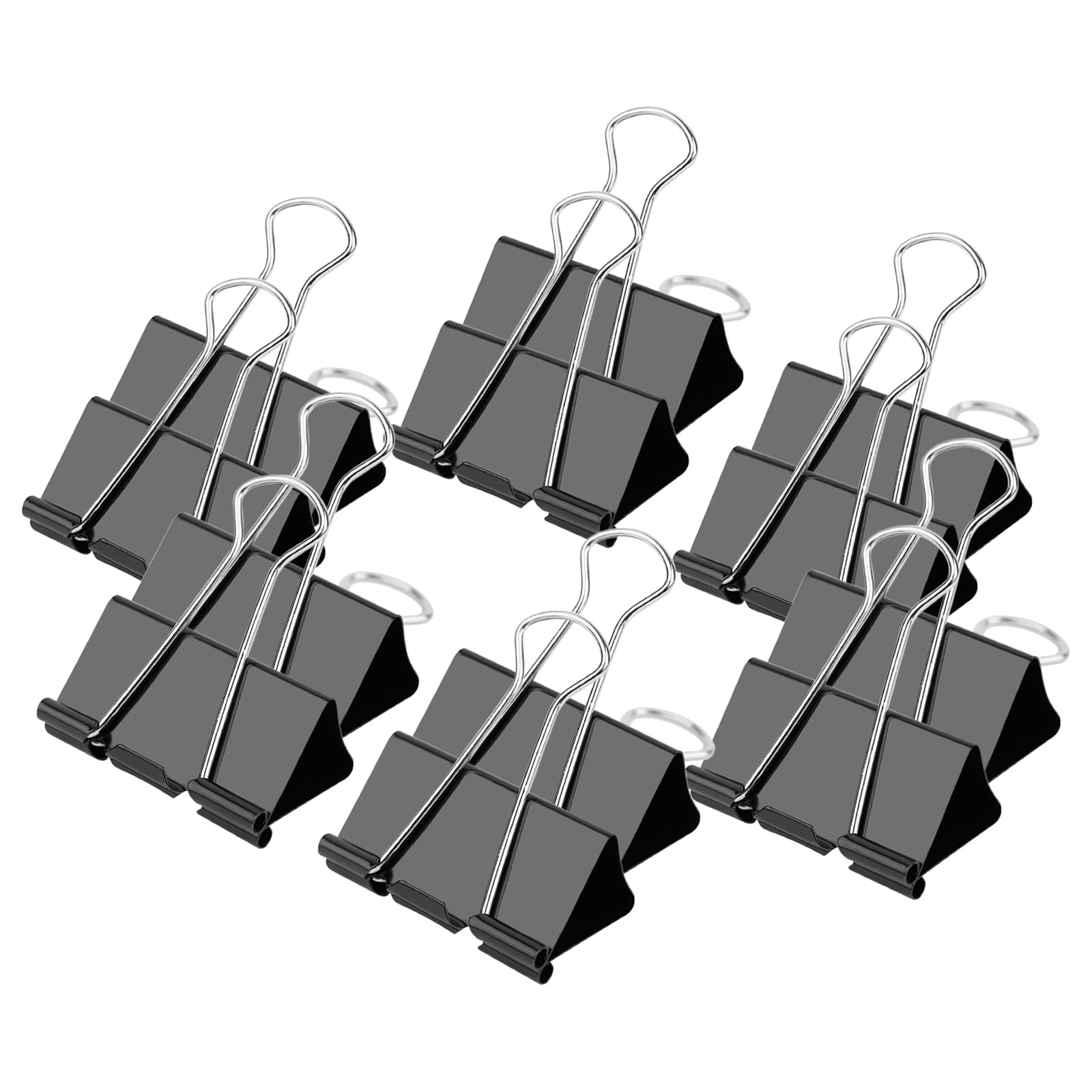 Ufmarine 40 Pcs Medium Binder Clips 1.25 Inch Length for Office