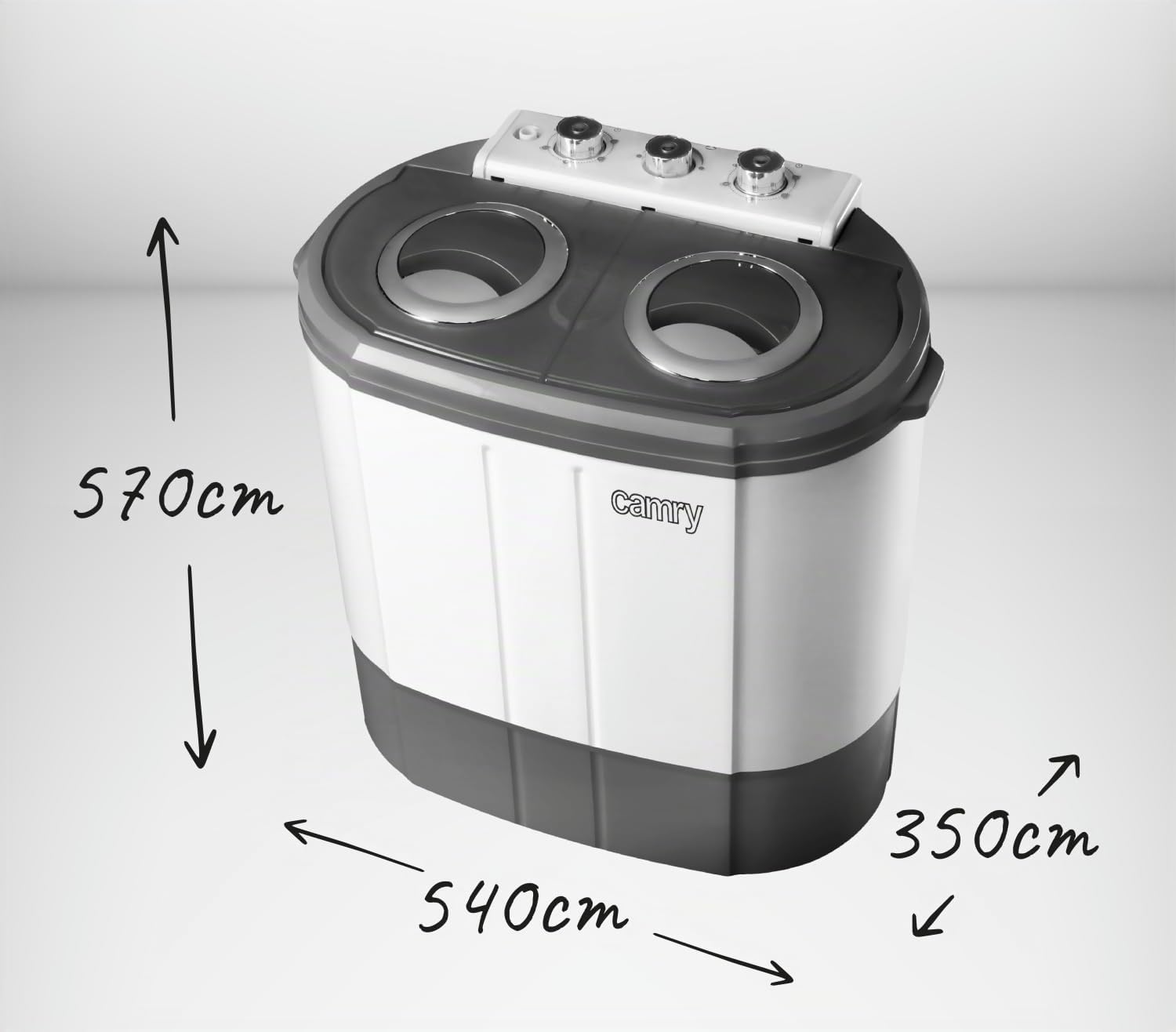 Adler CR 8052 machine à laver Autonome Charge par dessus 3 kg Gris, Blanc