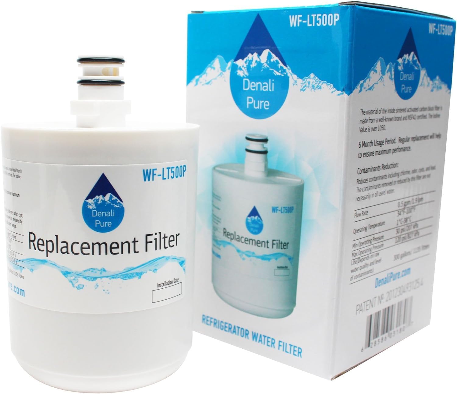 3-Pack Replacement for 79558823900 Refrigerator Water Filter - Compatible with Sears/Kenmore ADQ72910902, GEN11042FR-08, 46-9890 Fridge Water Filter Cartridge