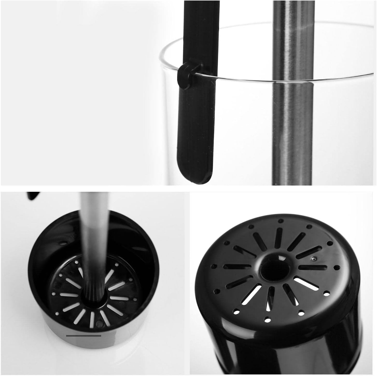 Glass Straw Dispenser Devices Utensil Caddy Organizer Decoration with Lid Chopsticks Holder for Long Straws Chopsticks Countertop Flatware