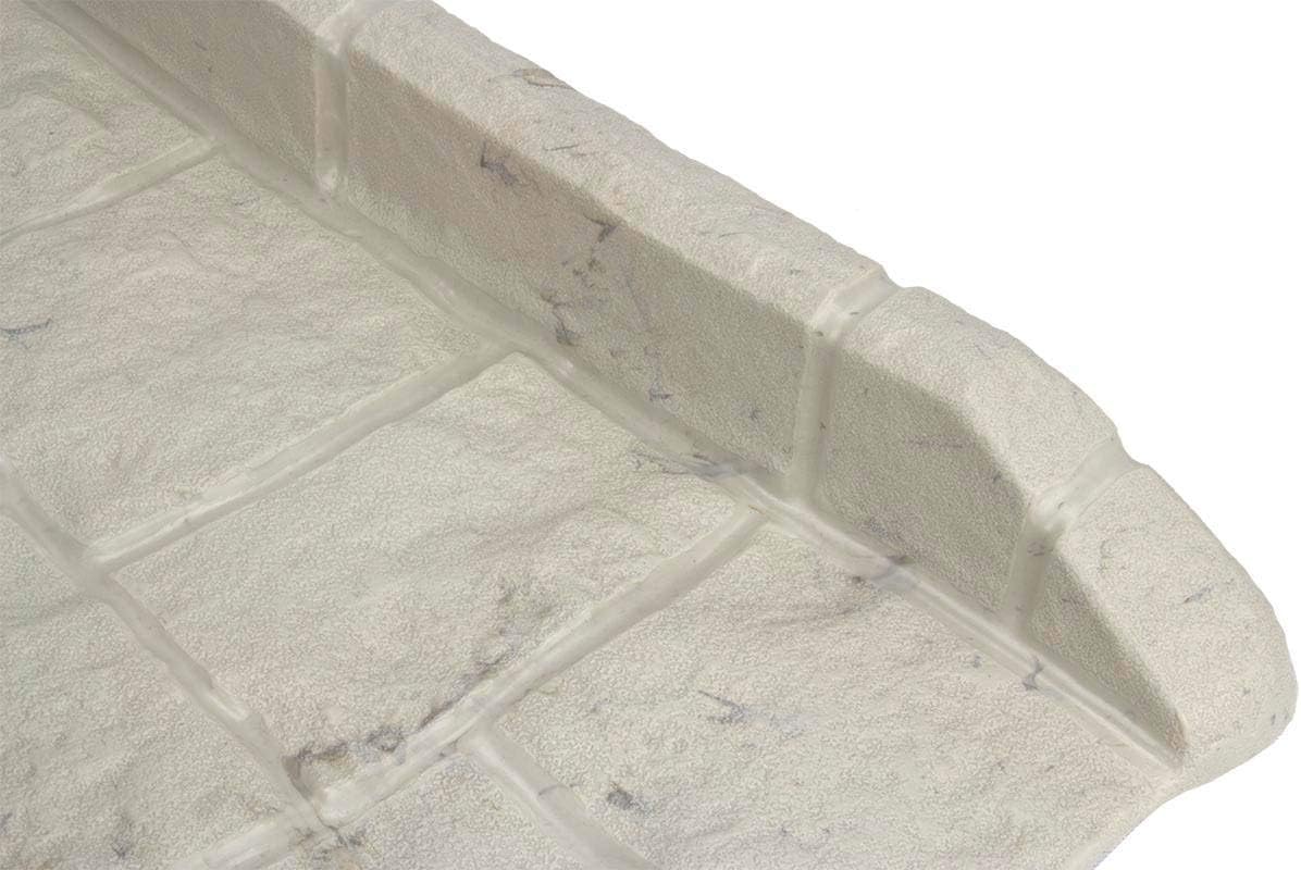 Suncast 8 Pack Easy Assembly Outdoor Decorative Poly Composite Rain Gutter Downspout Splash Block Effective in Any Type of Weather, Stone Light Taupe