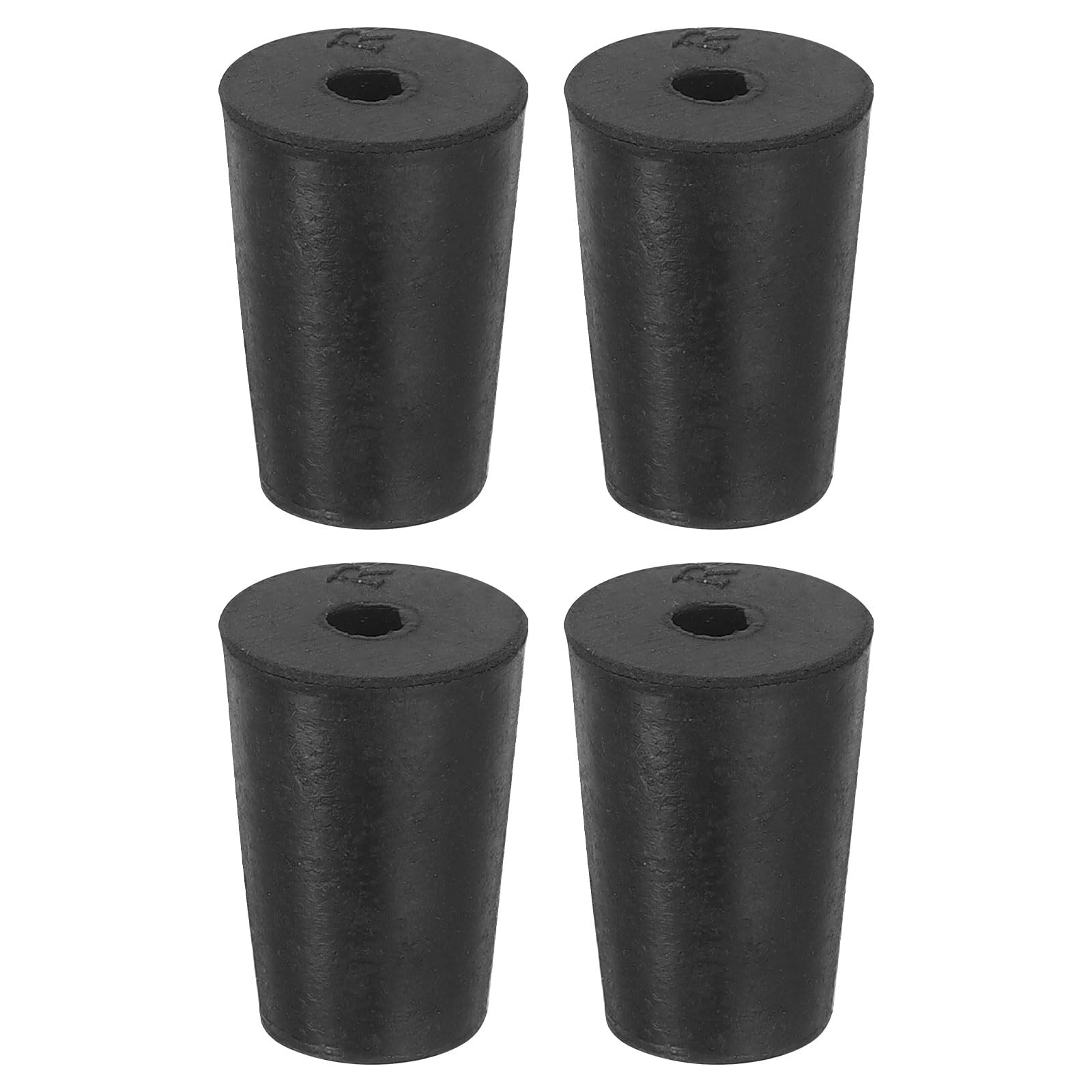 uxcell 4 Pcs 1-Hole Rubber Stopper, Tapered Lab Seal Tube Stopper Plug for Test Tube Flasks Glass Containers Industry and Laboratories, 28x24x25mm Black — Amazon image 17
