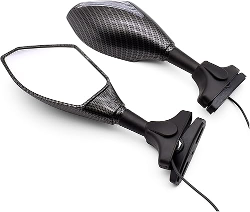 Miniatura 4 de Para Yamaha MT25 YBR 125 YZF R15 XT660 TMAX 500 530 XP500 retrovisor lateral de motocicleta Retrovisores Indicador de señales de giro con luces LED