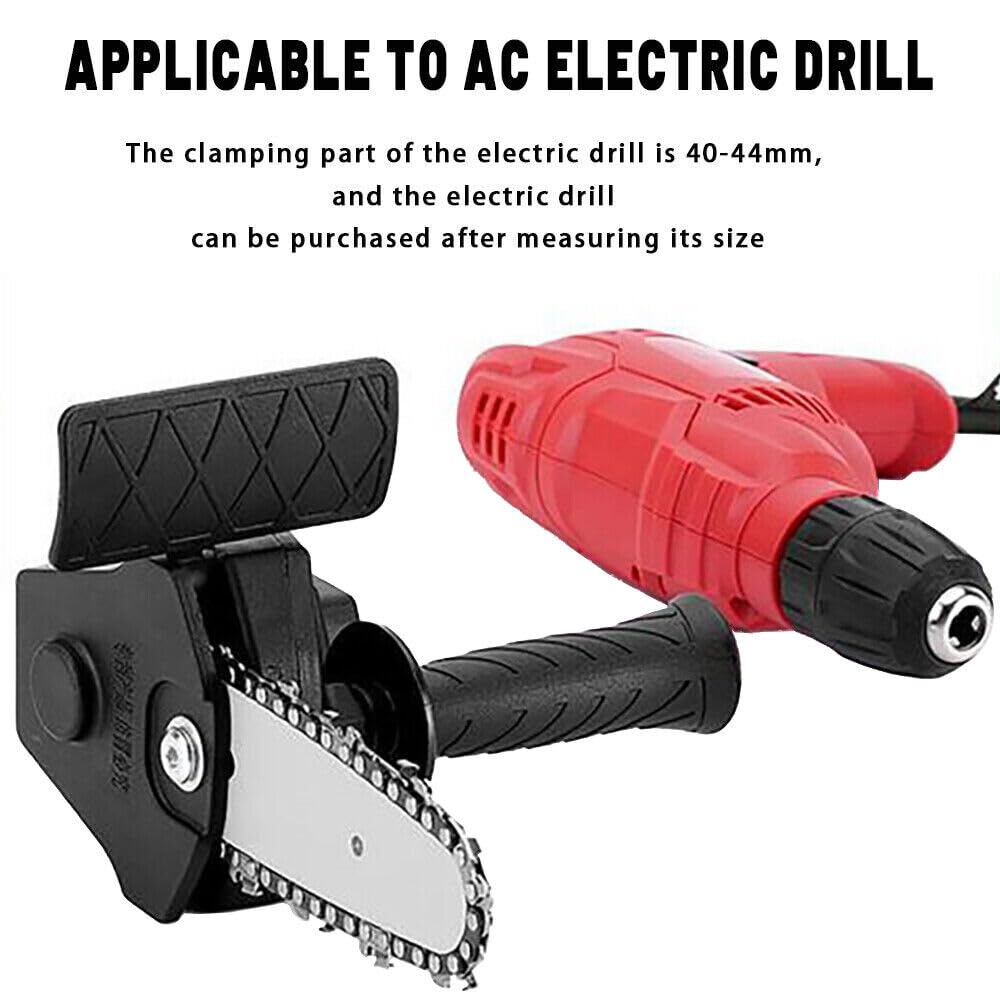 Mini Chainsaw Attachment for Drill - DIY Chainsaw -6