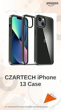 CZARTECH Native Back Cover for iPhone 13 Case (Scratch Proof | TPU