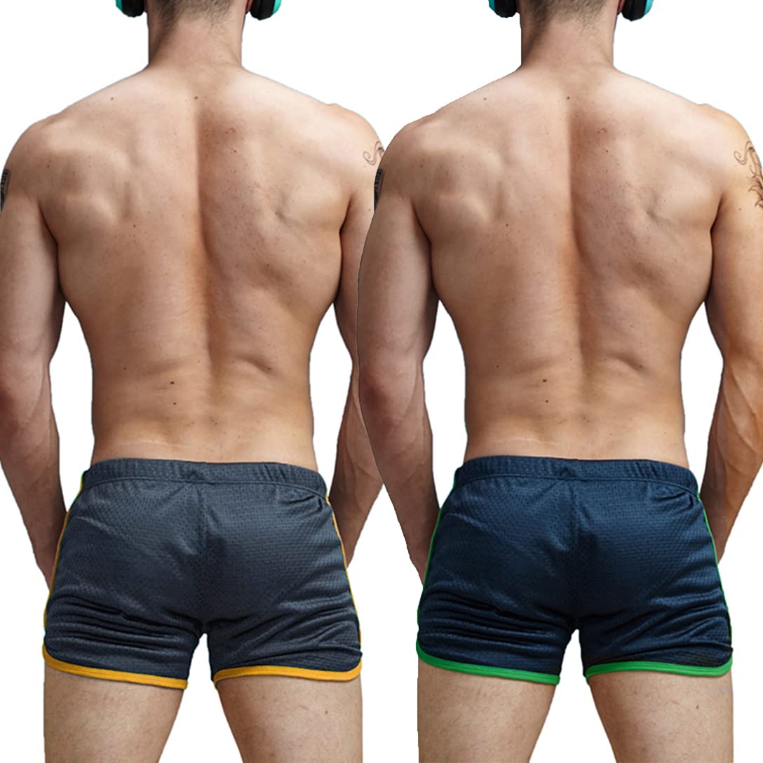AIMPACT Pantalones Cortos Deportivos de Malla de Secado rápido para Hombre, Pantalones Cortos de Entrenamiento, Pantalones Cortos de Verano