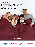 Vista 6 de Colcha tamaño King, edredón alternativo de plumón color burdeos - Cálido y ligero, juego de ropa de cama de lujo y transpirable de calidad hotelera