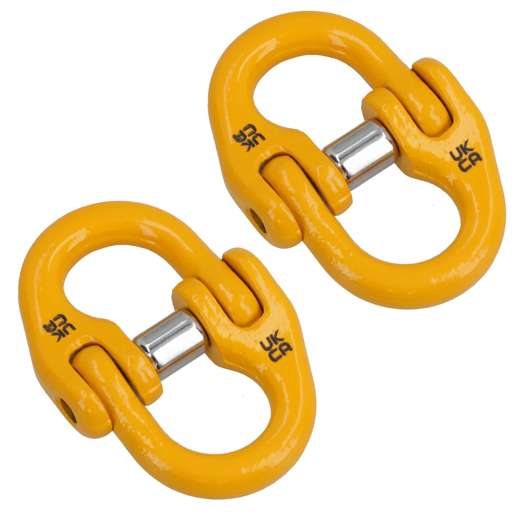 WLL Lot de 2 chaînes de remorquage de sécurité 7-8 mm 2 tonnes