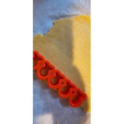 Stampo Per Biscotti A Forma Di Pesce, Multi X5, Dimensioni Reali 10,2x2,5 Cm, In Plastica Arancione