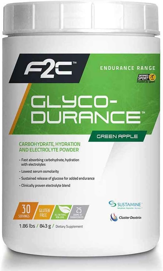 F2C Nutrition Glyco-Durance, Drink Mix, Green Apple, 30 servings