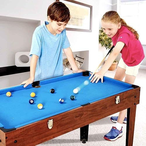 Miniatura 4 de TGA Sports - Tacos de billar de madera de 36 pulgadas, tacos de billar para niños, palos de billar de madera dura, puntas de pegamento de 0.43