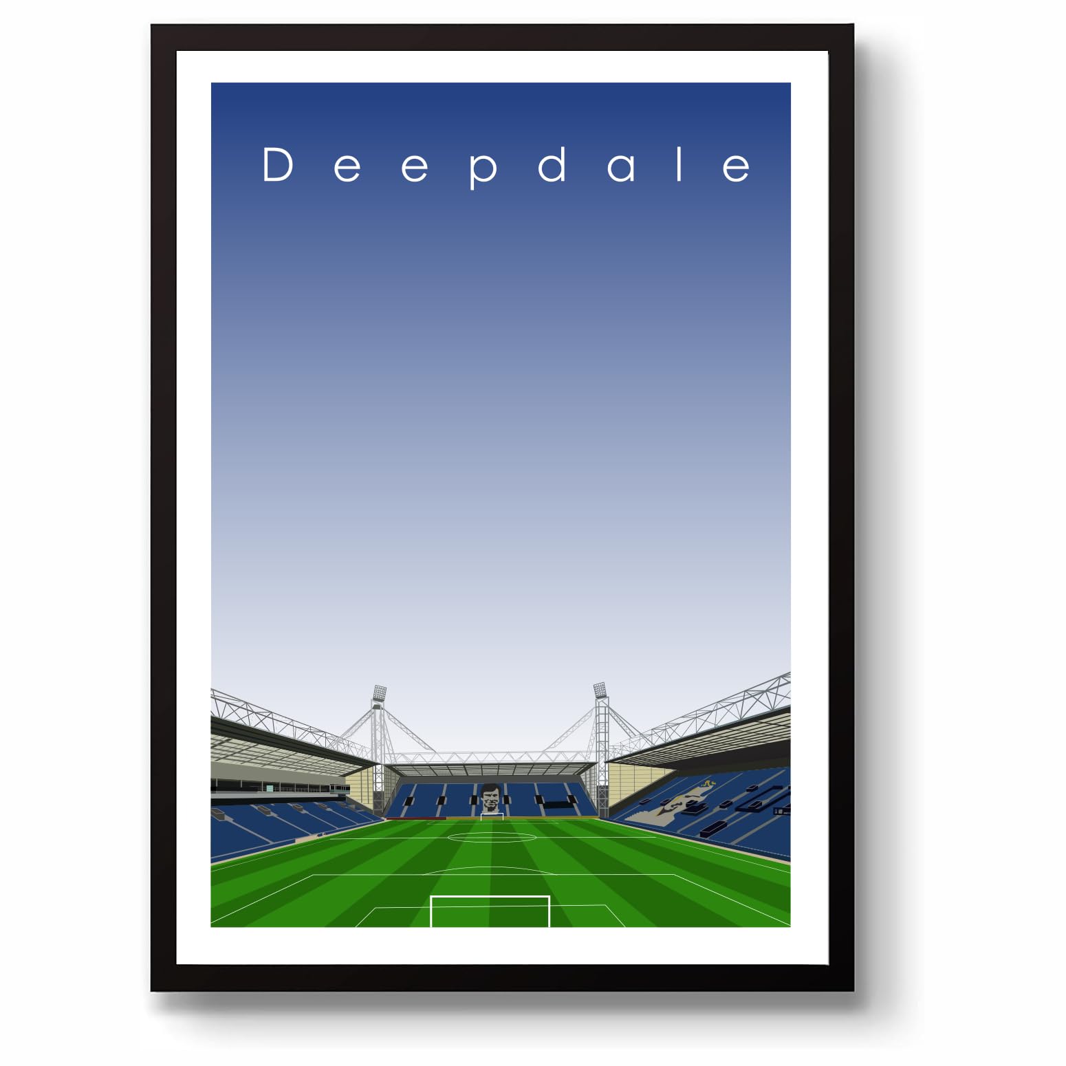 GroundDesigns PRESTON NORTH END Deepdale PNE Stadium Wall Art