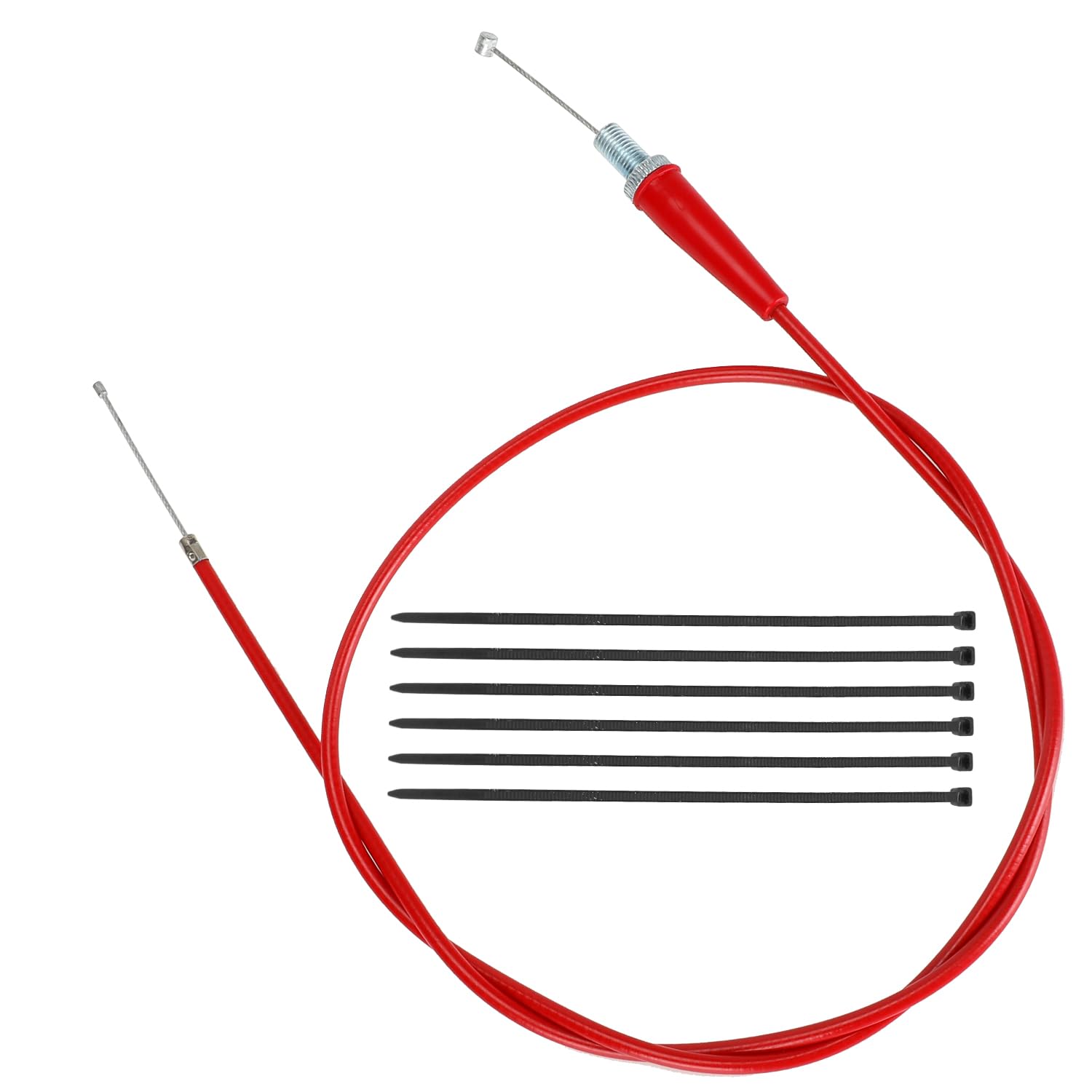 HIAORS35.43" Throttle Cable Compatible with SSR 125 110cc 90cc 70cc Baja Dirt Runner Apollo RFZ Tao tao DB14 DB17 Coolster QG-210 X-pro SYX Moto 4-Stroke Chinese Pit Dirt Bike Motorcycle Parts Red