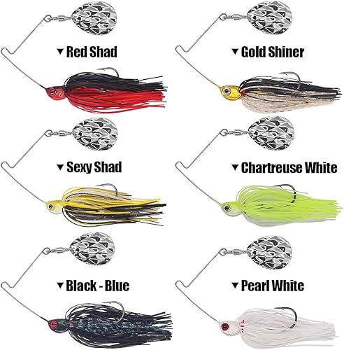 Miniatura 3 de Mini-Spinner-Baits-para-Bass-Fishing-Lures-Colorado-Spinnerbait-Top-Water Fishing-Lures-Micro-Spinner-Smallmouth-Bass-Lure - Cebos duros de agua
