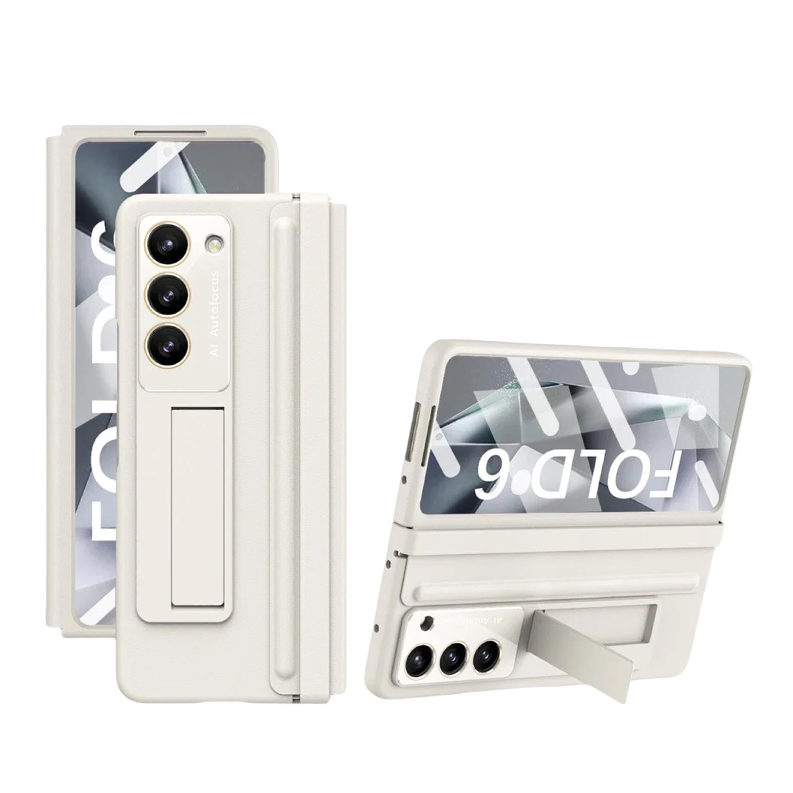 Coque Galaxy Z Fold 5 anti-rayure protège charnière blanche - 7