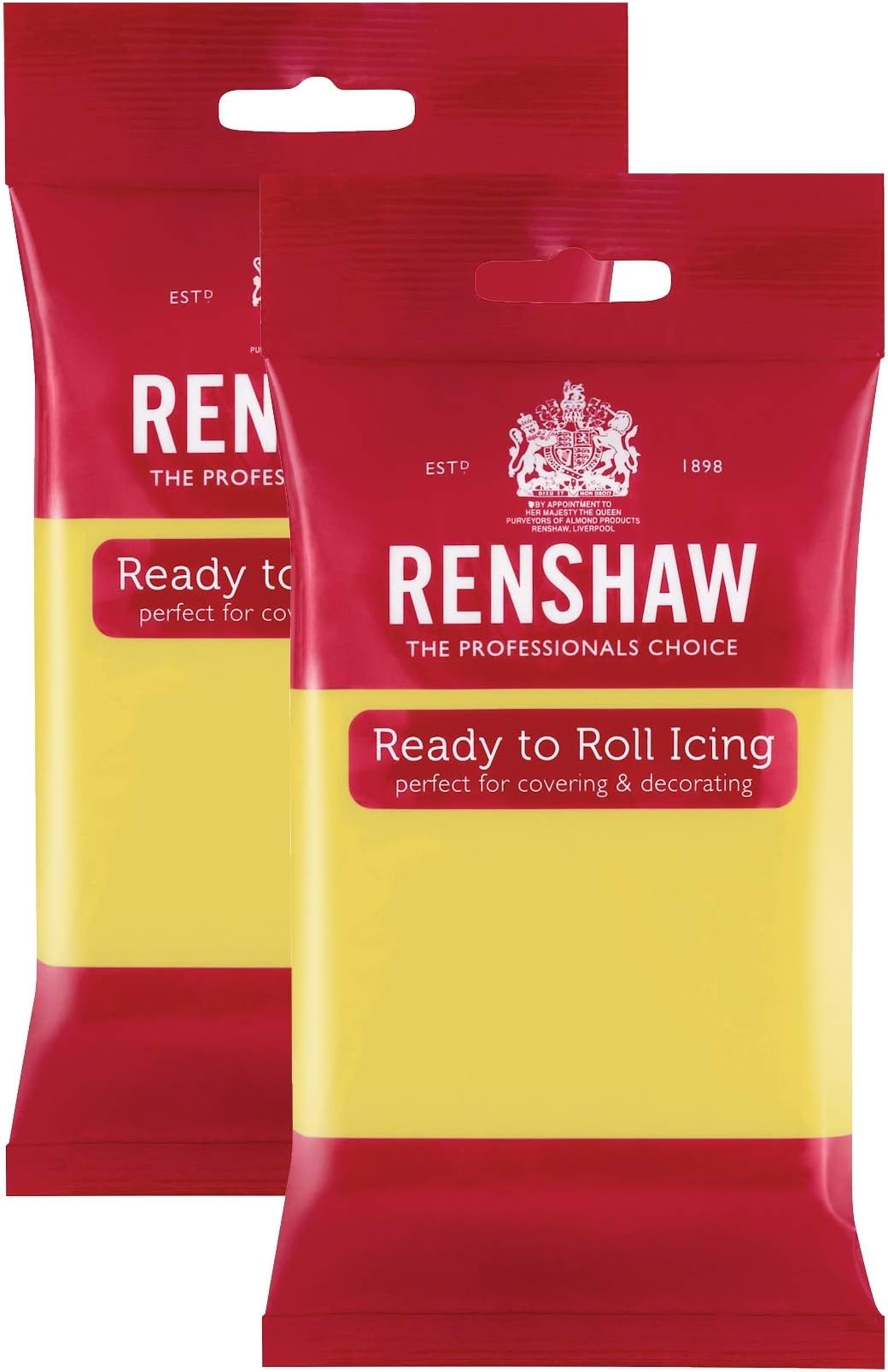 Renshaw Pastel Yellow Ready to Roll Icing 500g (Multipack 2X 250g)
