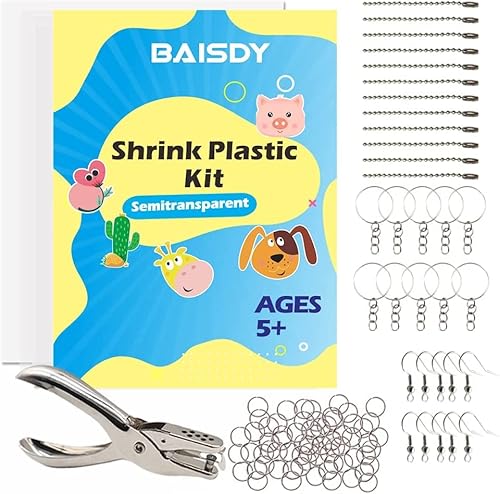 BAISDY 151 Pièces Plastique Fou Kit Inclure 20 pièces Plastique Fou et 131 pièces Accessoires de Porte-clés Cover