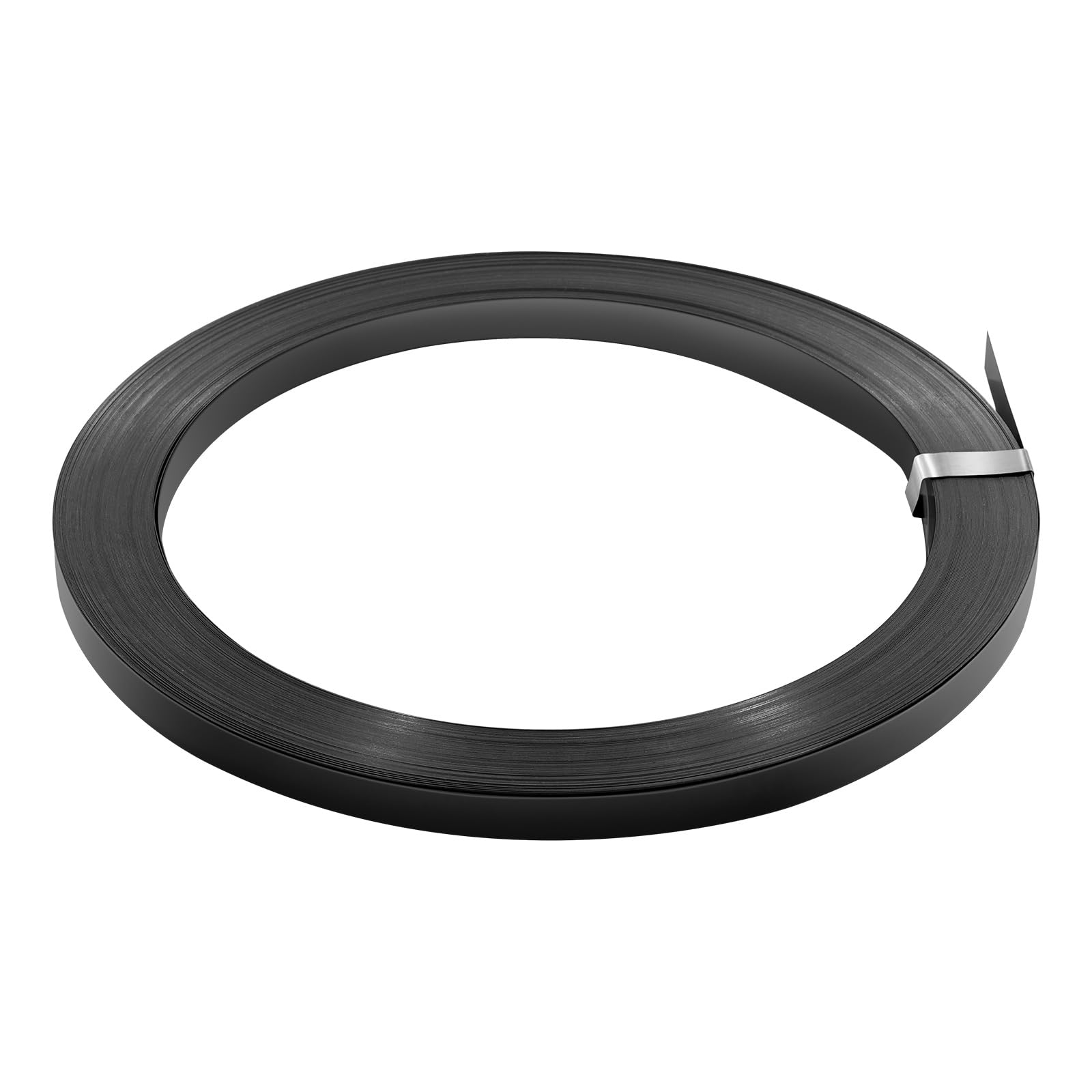 VEVOR Bobina di Reggetta in Acciaio, 19 mm x 0,55 mm x 91 m, Rotolo di Reggia in Metallo Resistente ad Ambienti Difficili, Resistenza alla Rottura di 775,6 kg, per Pallet per Imballaggio su Pallet