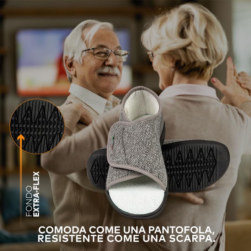 Scarpe Ortopediche Donna e Uomo, Tecnica 4M, Per Alluce Valgo, Fasi Post Operatorie e Lunghe Guarigioni, Scarpe Traspiranti Antiscivolo, Plantare Estraibile