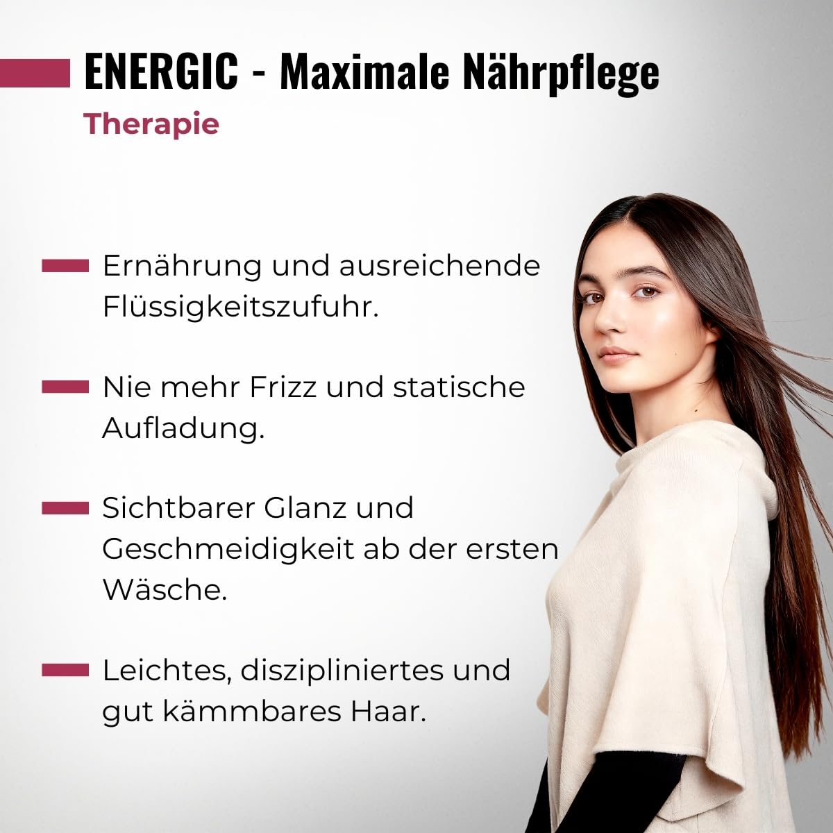 abril et nature - Professionelles Haarpflege-Set Energic - Anti-Frizz - Shampoo-, Maske- und Serum-Set für Haare - Für feuchtigkeitsbedürftiges Haar - Entwirrt, rehydriert und repariert - 550 ml