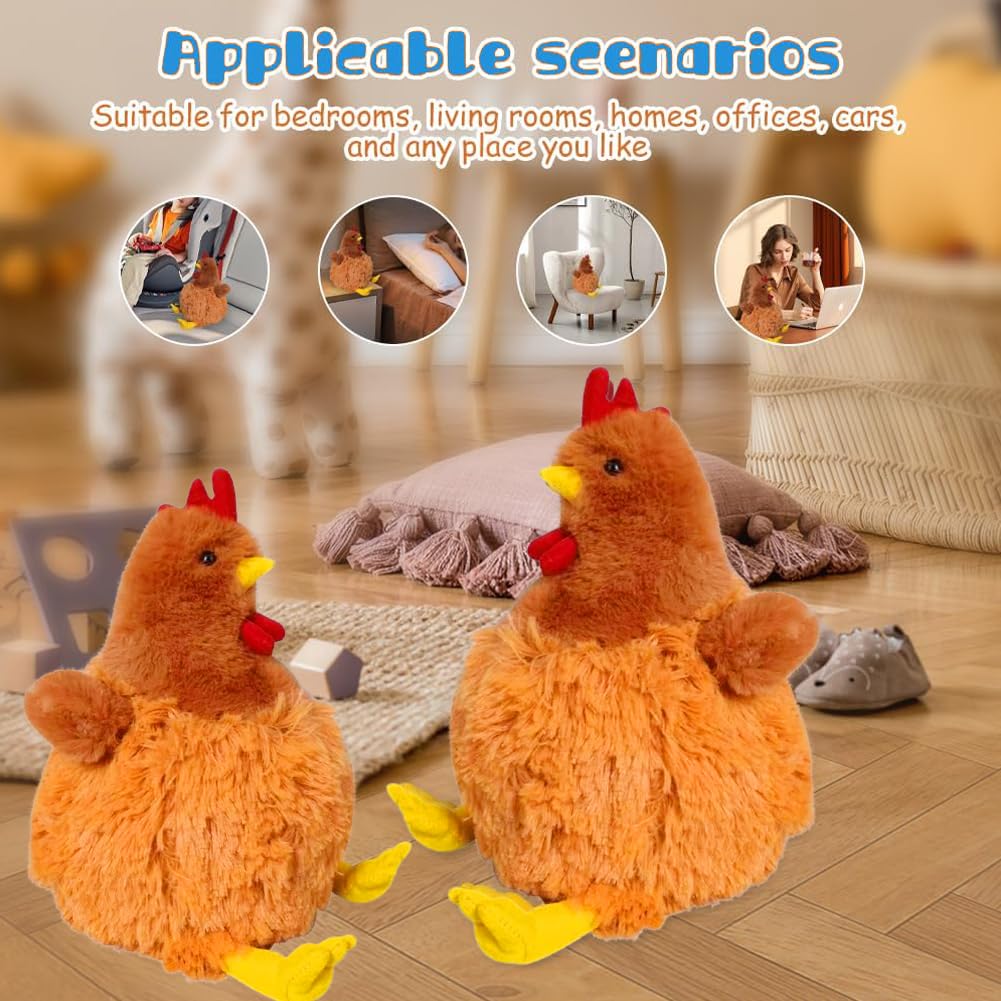 QYEHF Chicken Plush, Chicken Toys for Playtime Cuddly Companionship and Home Decor with Soft Material, Vibrant Colors - Image 3