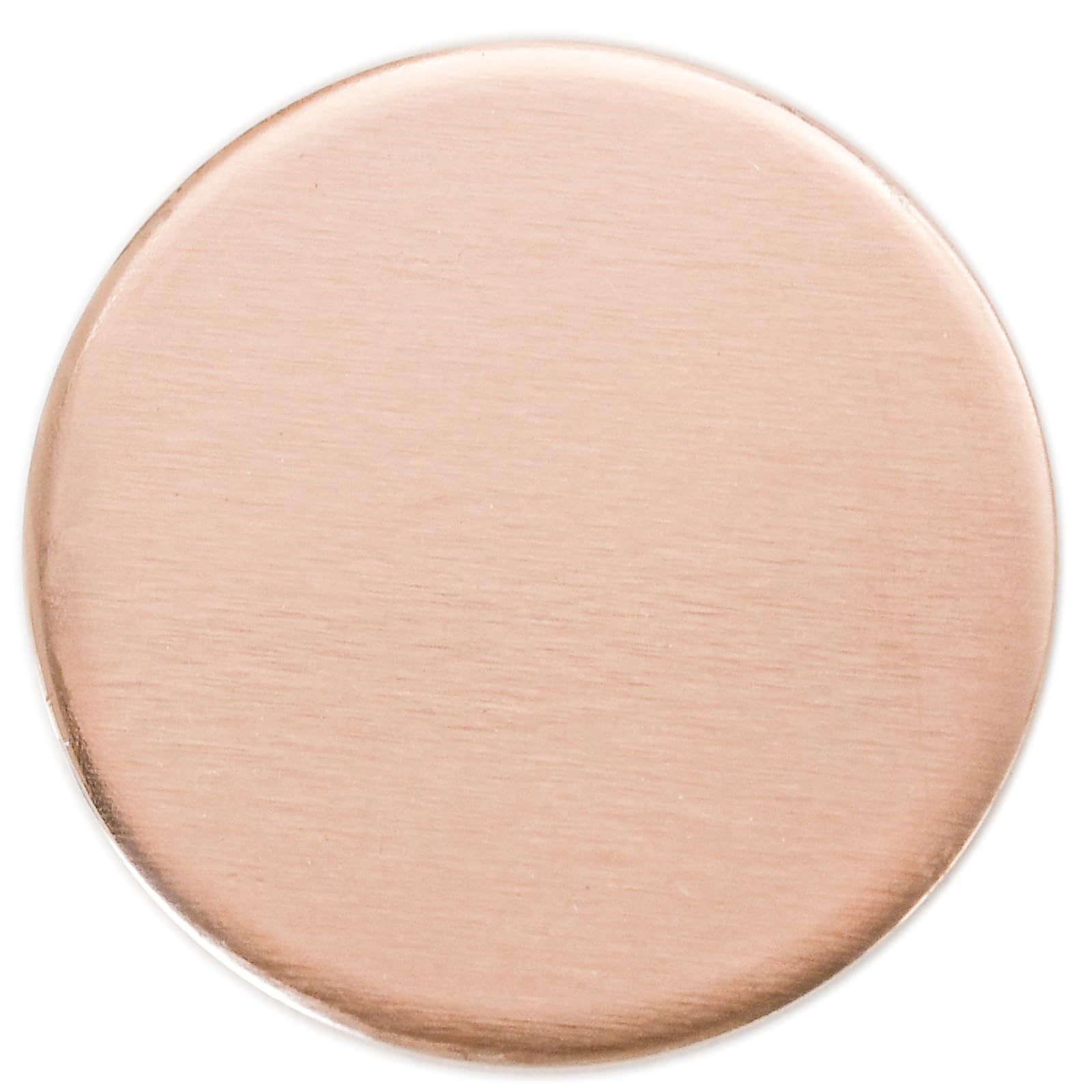 MICAIKEM 1.25" Copper Blanks 3mm Thick Round Ball Markers Coin Tags Finished Supper Thick for Engraving and Metal Stamping. Pack of 10