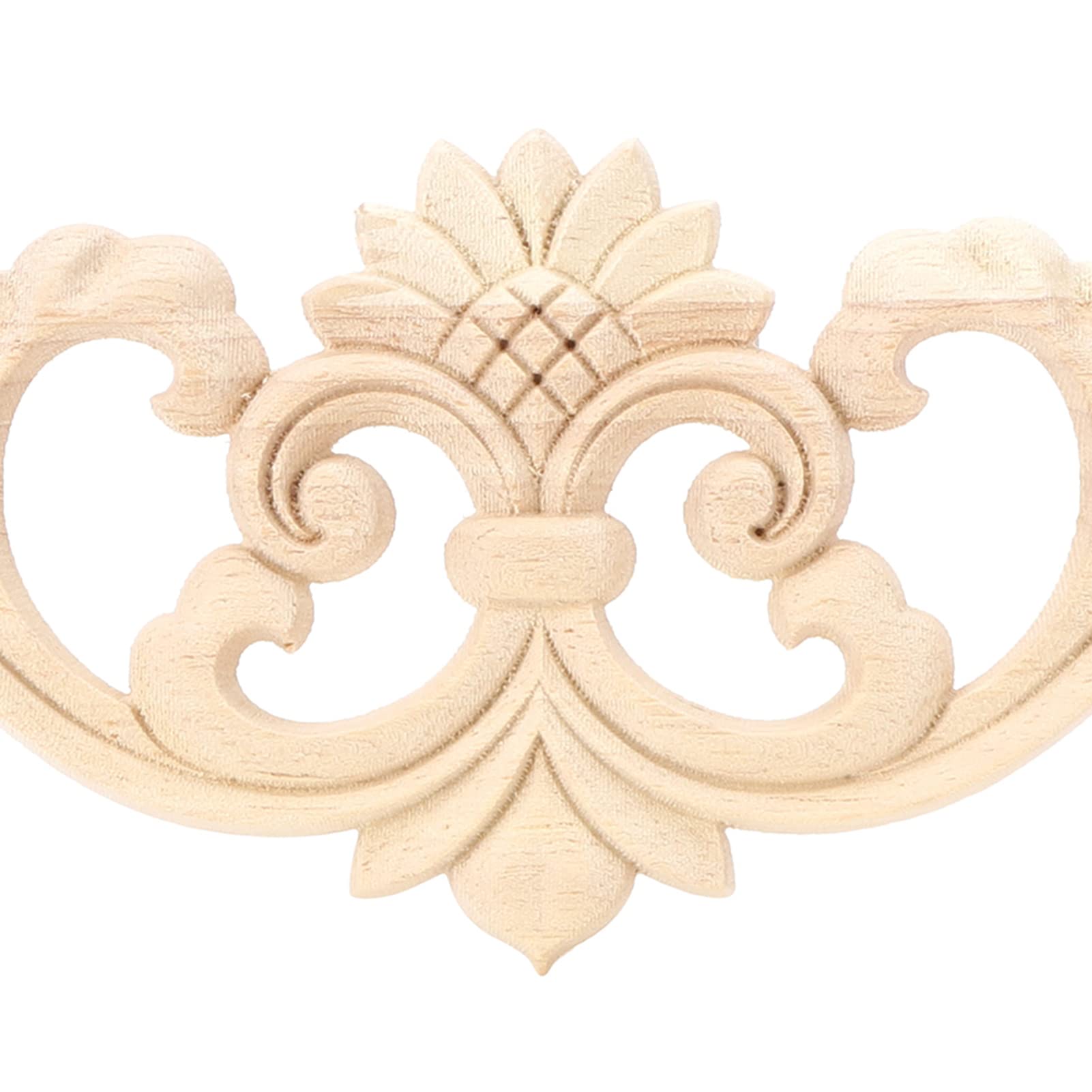 Intarsio In Legno Intagliato In Stile Barocco Personalizzato Con Cartiglio, Intarsio In Legno Decorato Con Stemma, Intaglio Di Mobili, Intarsio In Legno, 1 Pezzo, Non Verniciato - Italia - 6