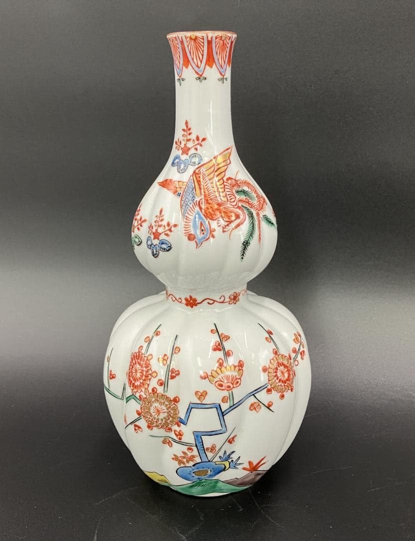 色絵瓢箪形柿右衛門様式　花鳥文徳利 Amazon.co.jp: 柿右衛門様式 色絵瓢箪形徳利 花鳥鳳凰文 有田焼 酒器