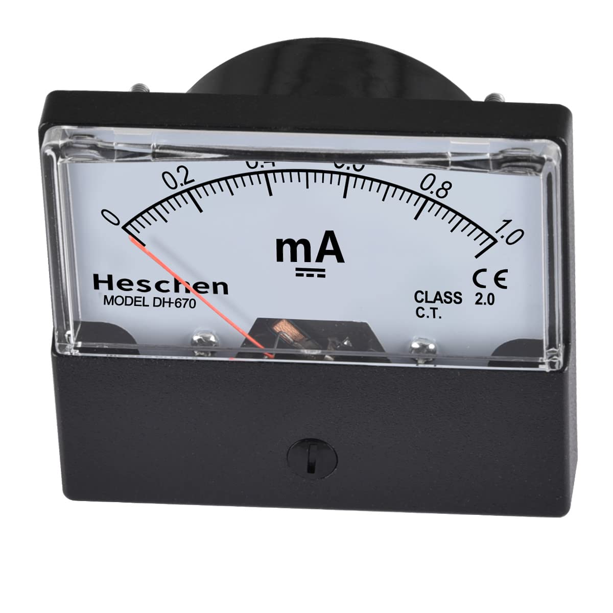 Heschen DH-670 Tester per amperometro a pannello rettangolare DC 0-1mA classe 2.0 CE