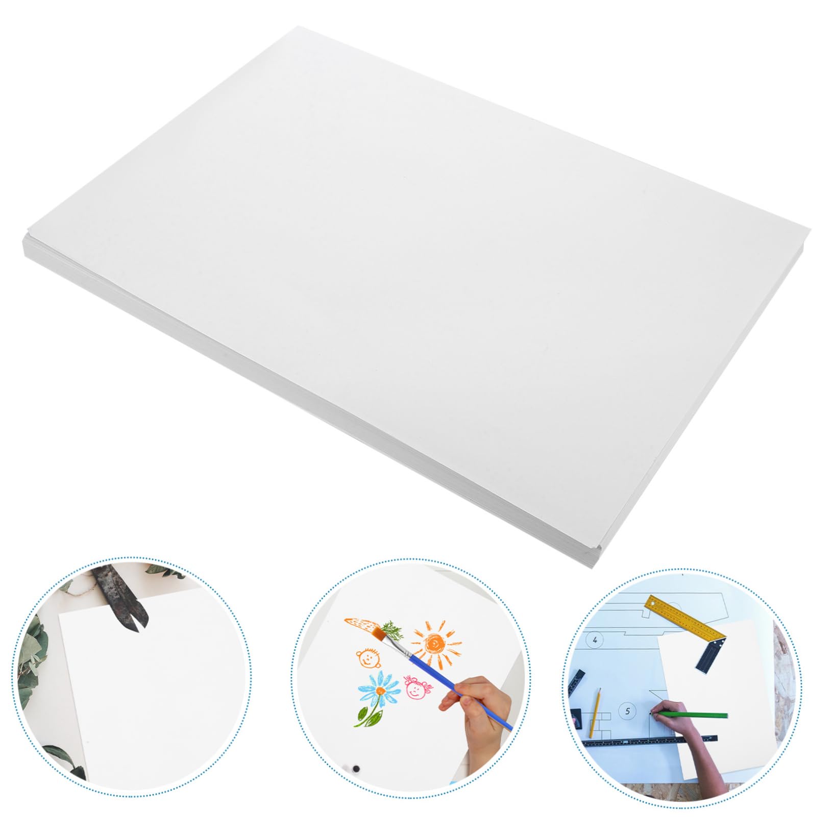 Gatuida 100feuilles Papier à Dessin Vierge Épais Pour Croquis Techniques Marqueurs Aquarelle Et Travaux Créatifs