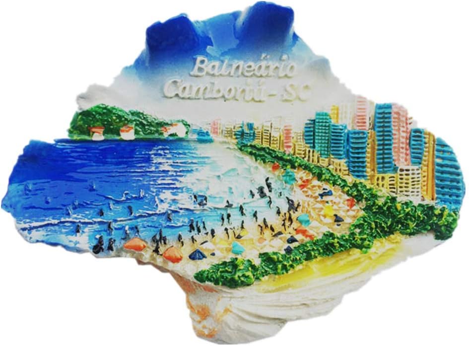 3D Balneario Camboriu Santa Catarina Brazil Fridge Magnet Tourist Souvenir Gift Home Kitchen Refrigerator Decoration Magnetic Sticker Craft Collection