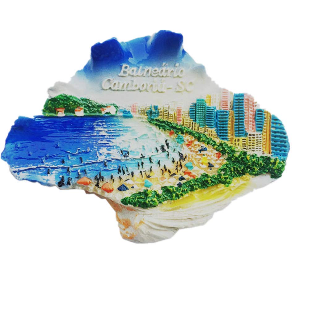 3D Balneario Camboriu Santa Catarina Brazil Fridge Magnet Tourist Souvenir Gift Home Kitchen Refrigerator Decoration Magnetic Sticker Craft Collection