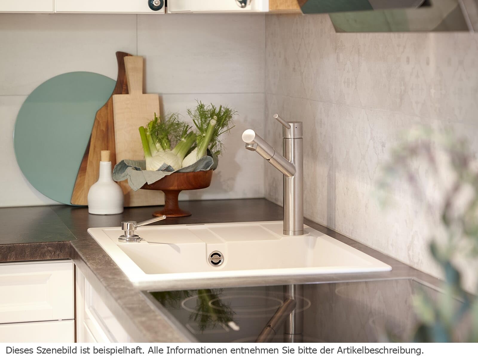 SCHOCK ALTOS PURO - Grifo de cocina de alta presión de acero inoxidable con manguera extraíble y conectores estándar