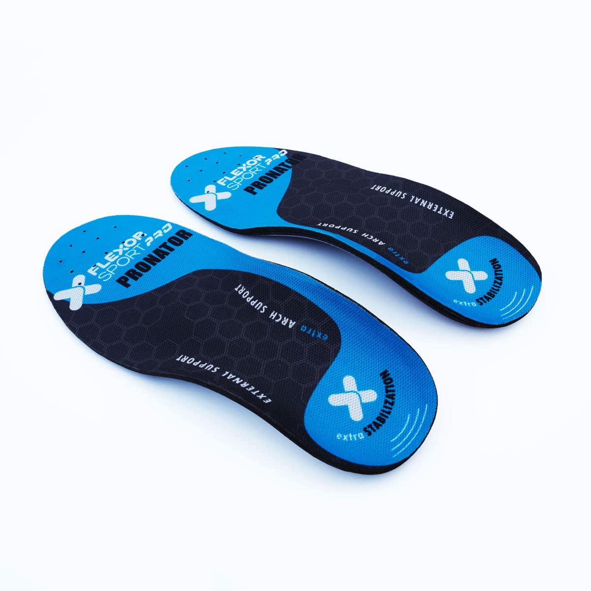 Flexor Plantillas Pro Trail Running para Pie Pronador, talla 46, soporte en arco plantar, amortiguador de impacto