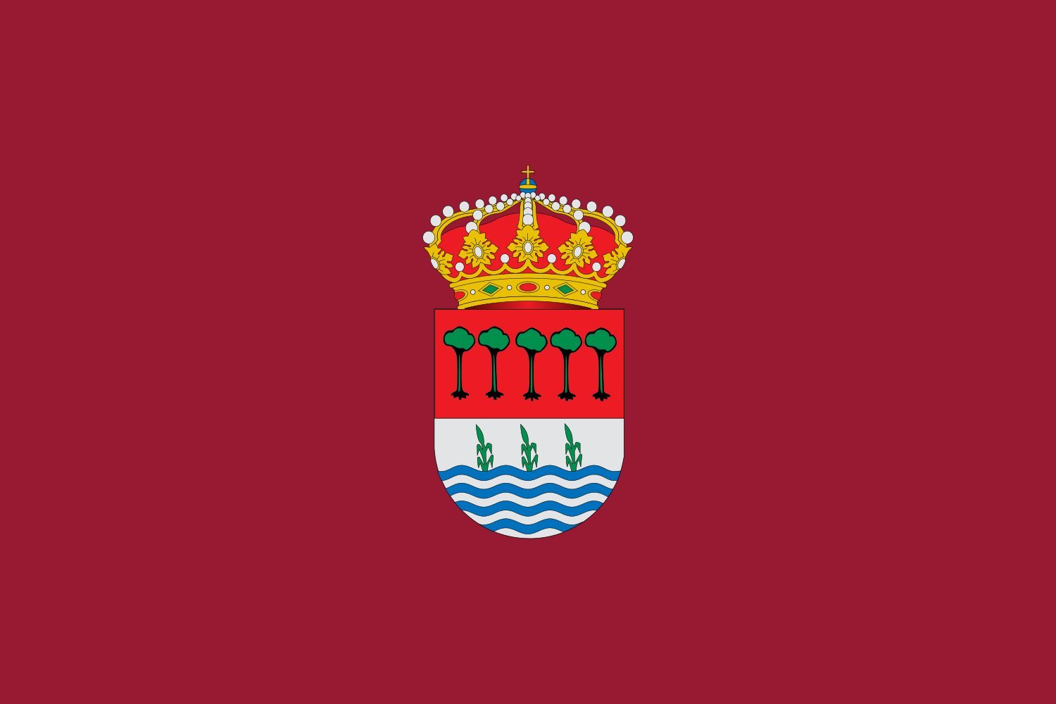 Drapeau Laguna de Duero grand format tissu de couleur pour mât officiel