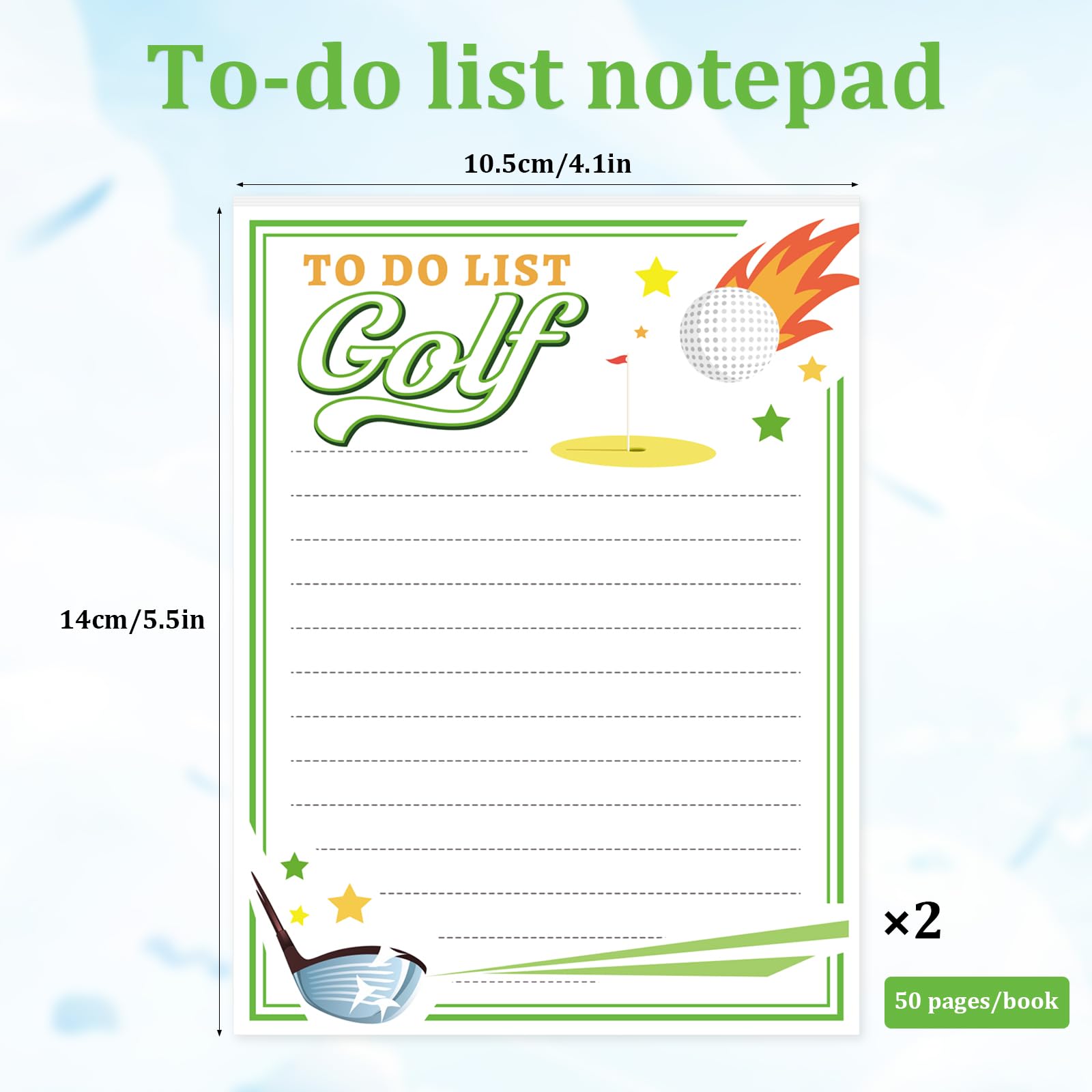 BOXOB 2pcs Golf Notepads - Image 2