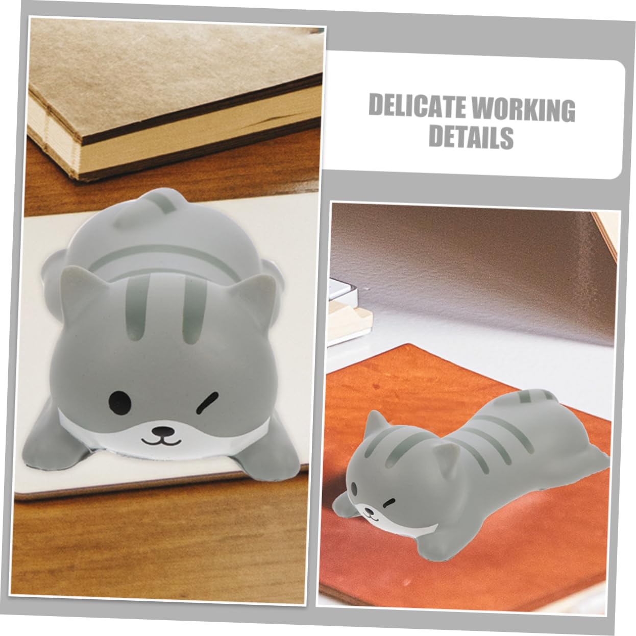 DOITOOL 4 Sätze Computer Handgelenkstütze Niedliches Katzen Design Rutschfester Pu Handballenauflage Für Büro Und Ergonomisches Mauspad Für Maximalen Komfort Und Unterstützung 2 Stücke * 4