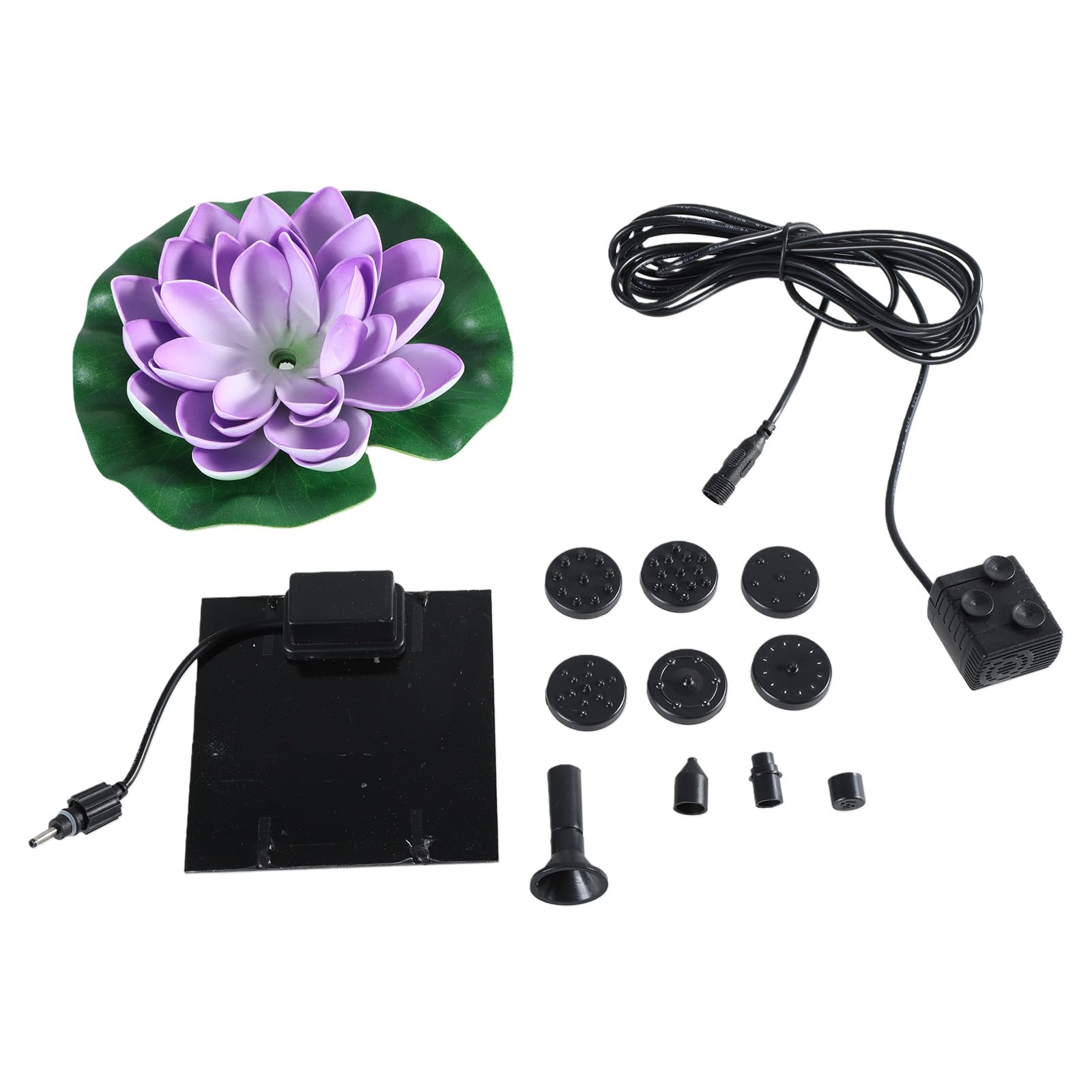 Solar Garden Fountain Pumps Outdoor Decoration for Patios Garden Fish Pond Bird Bath Landscape Enhancement Bird Bath