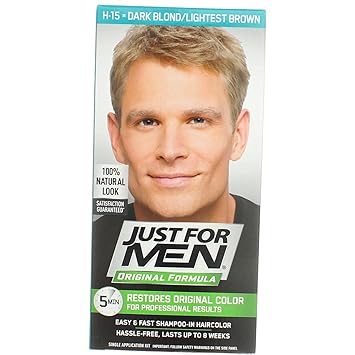 just for men hair color h-15 dark blond 1 each (pack of 5)
