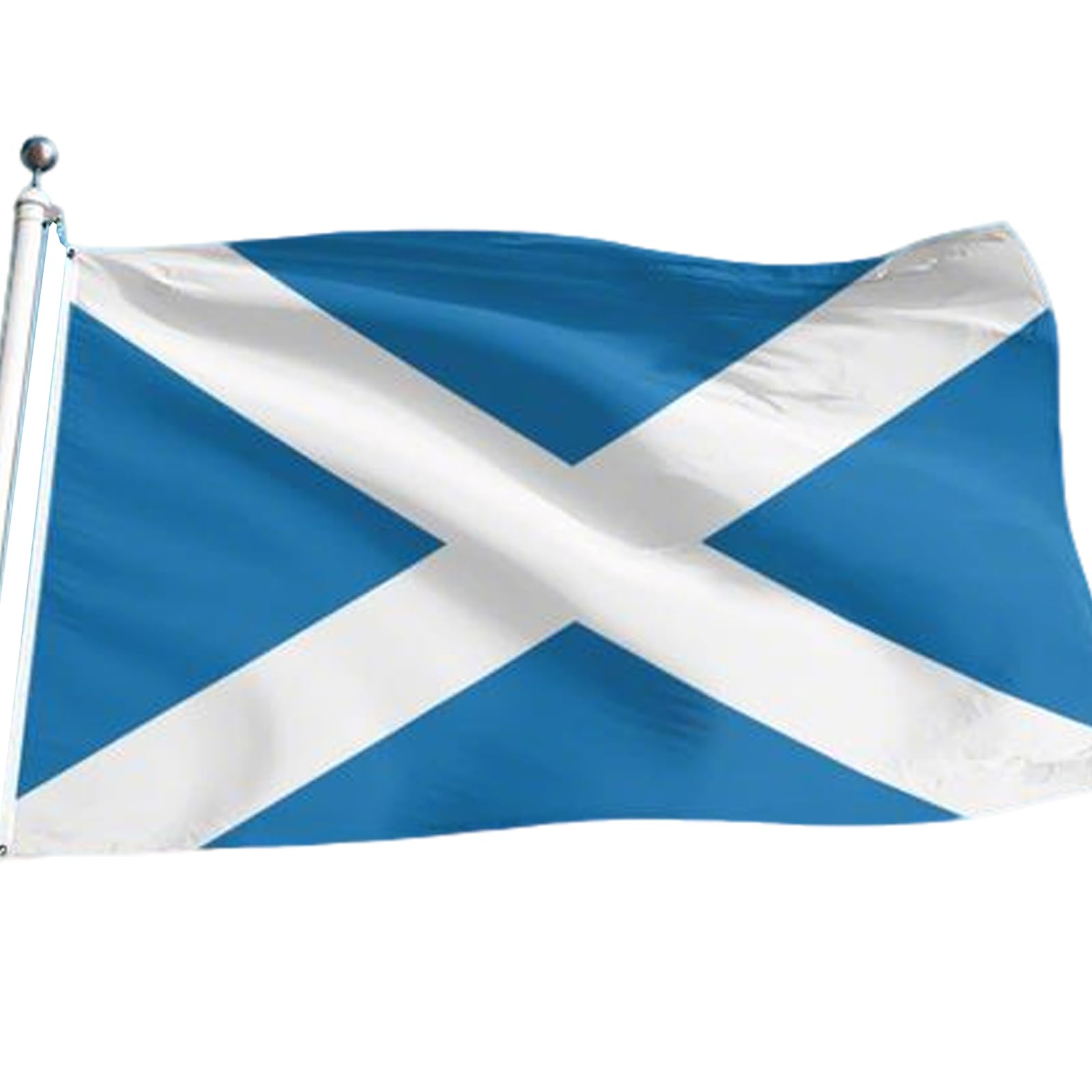 Scotland Flag 5ftx3ft with Eyelets for Fifa World Cup Football 2026 Decorations,Large Double Side Scottish Flag for Eurovision Euro Football Garden Street Indoor Outdoor Scotland Party Decorations