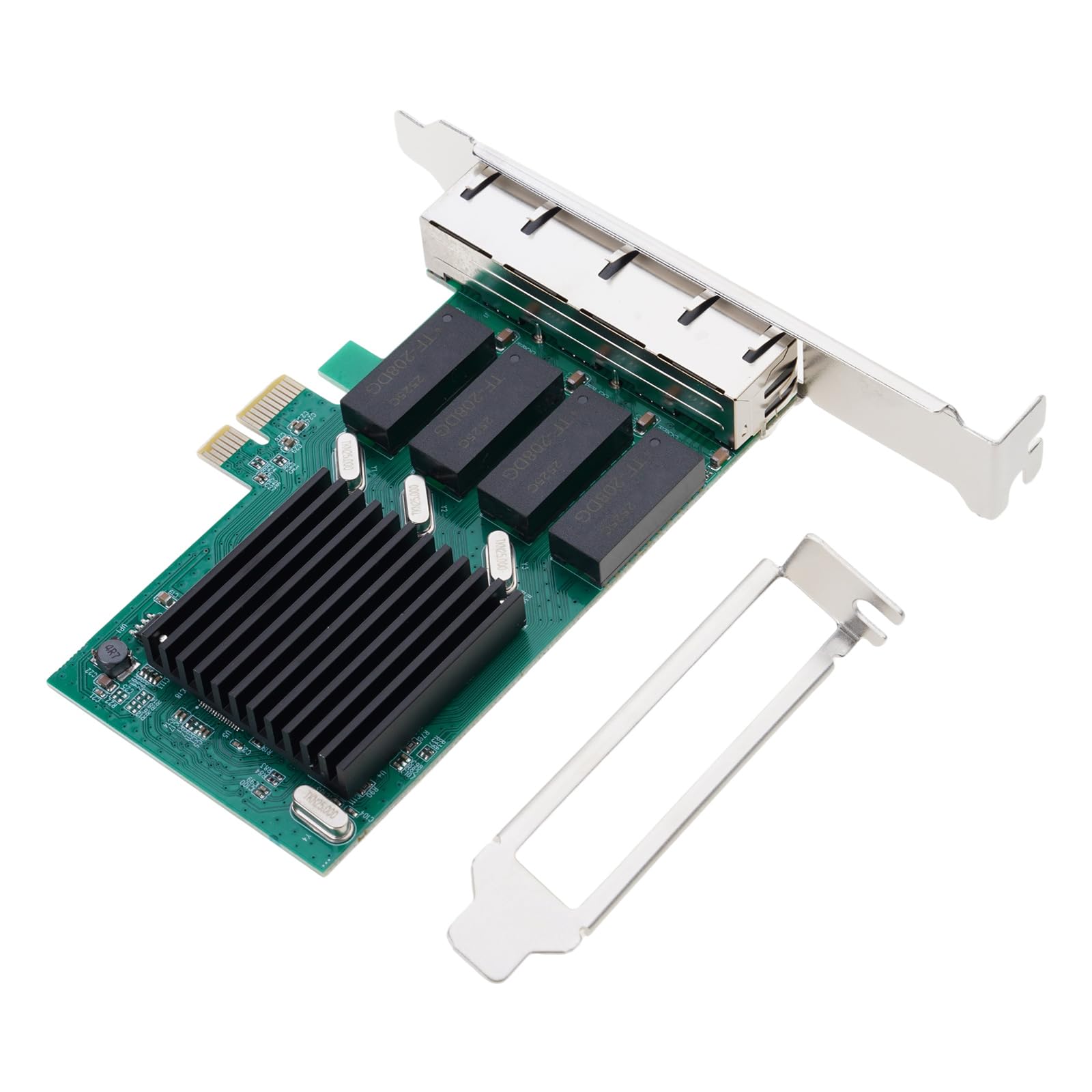 Carte réseau Gigabit PCI-E 2500Mbps, 4 Ports, RTL8111H, RJ45, réseau de Jeu Filaire, Adaptateur PCIE 2.5G LAN, Adaptateur Express
