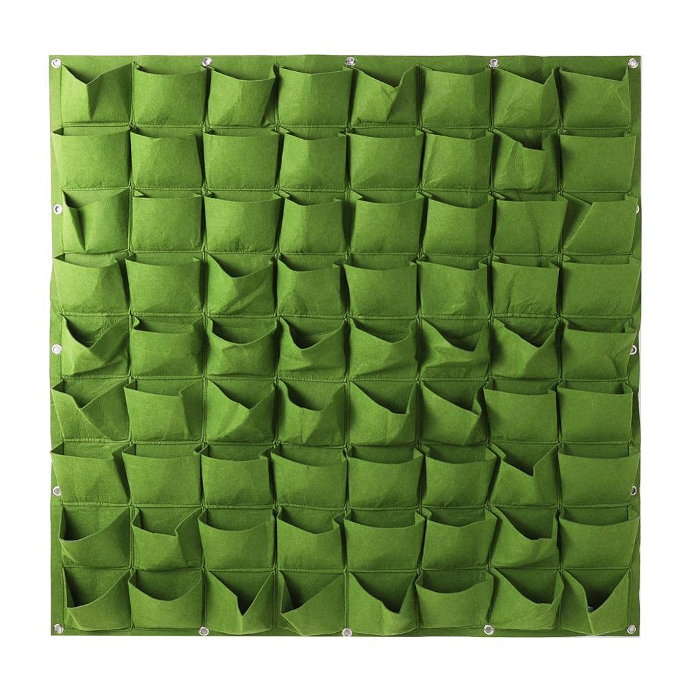 Jardin végétal vertical JU803 structure murale en feutre épais 100x100CM