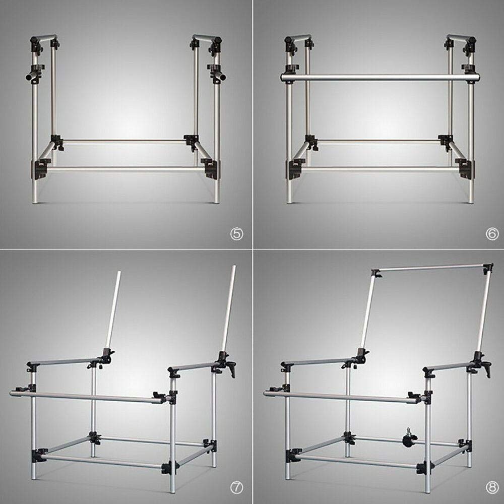 Grande tavolo da tiro da studio Natura morta Display prodotto Tiro morsetto da tavolo, 100 x 200 cm, regolabile fotografia Display sfondo resistente tavolo di ripresa