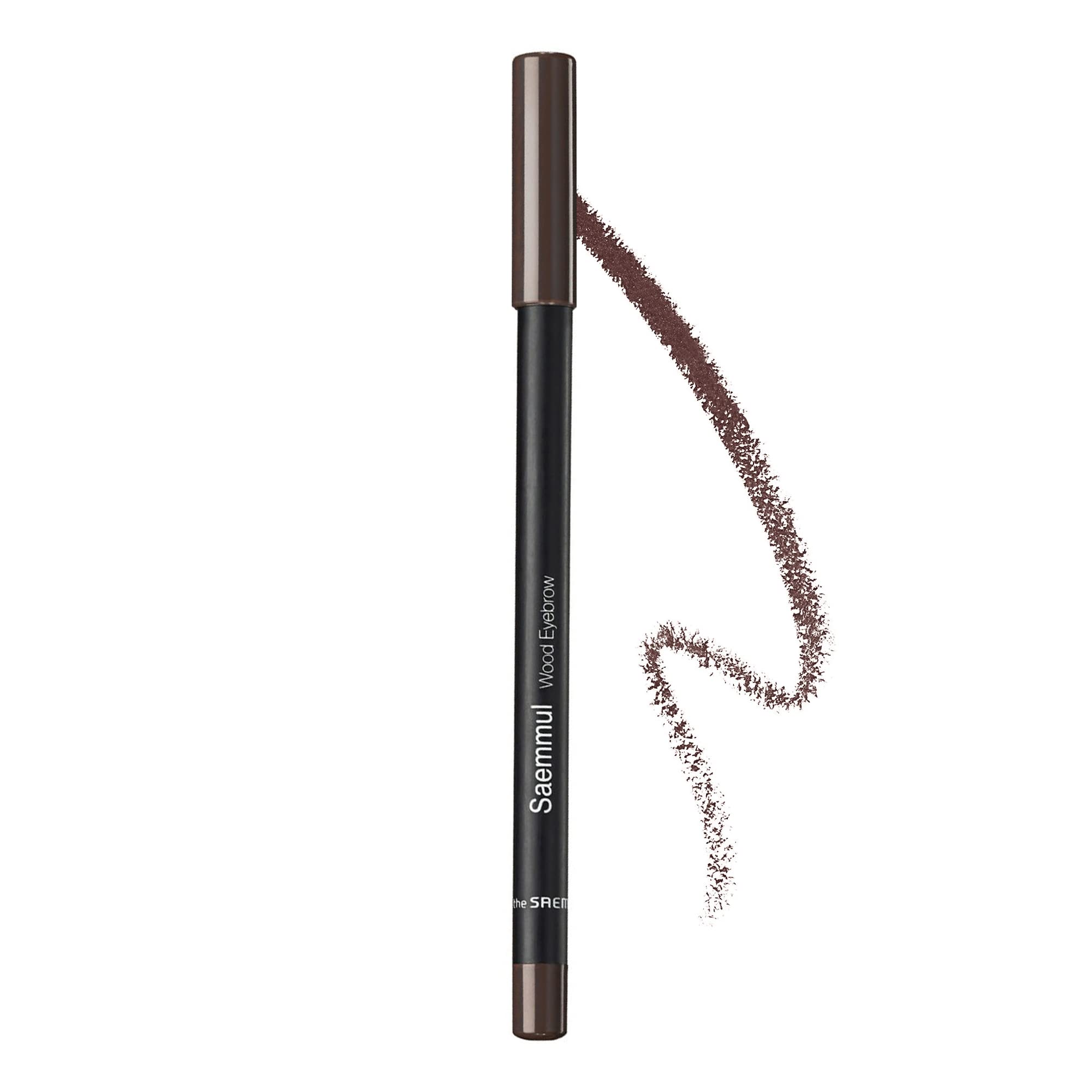 The Saem Doğal Görünüm Sunan Kaş Kalemi - Saemmul Wood Eyebrow - Black Brown
