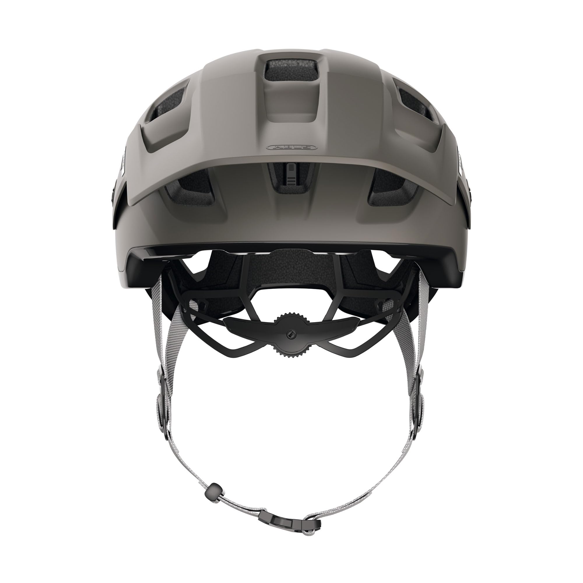 ABUS Casco MTB MoDrop MIPS, Grigio, M per Adulti e Ragazzi | Casco bici con protezione MIPS, sistema Zoom Spin, compatibile con coda di cavallo