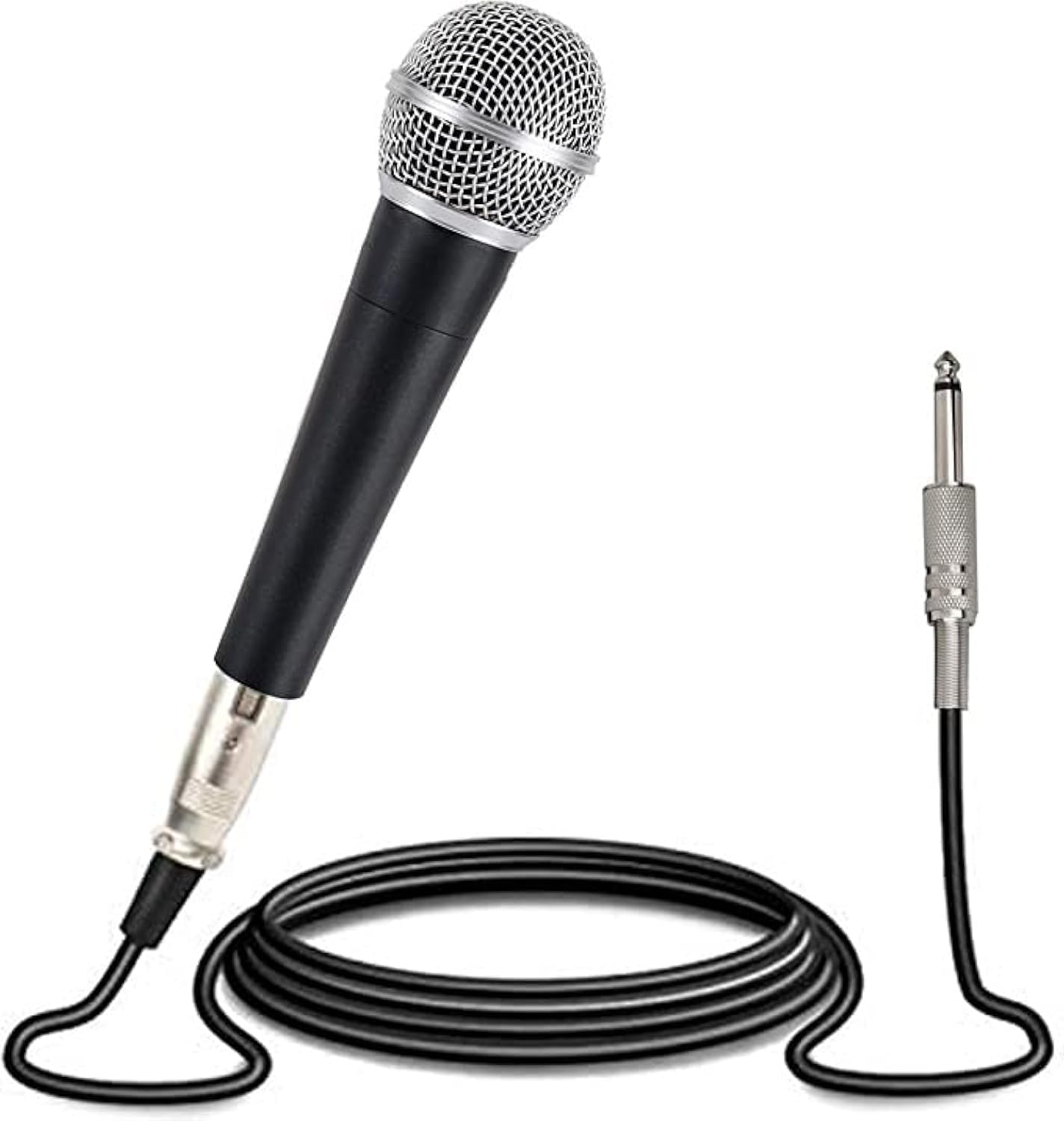 Mike Music Dynamic Vocal Microphone – Cardioid (Microphone, Black)